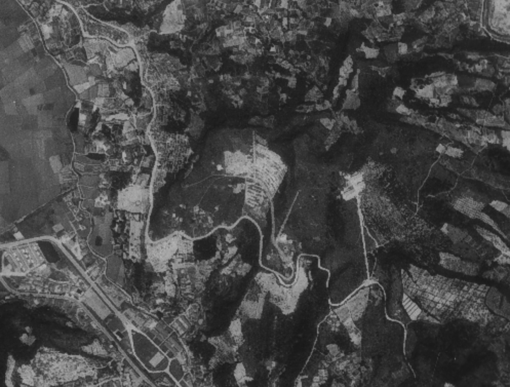 1963年六張犁墓園航照影像